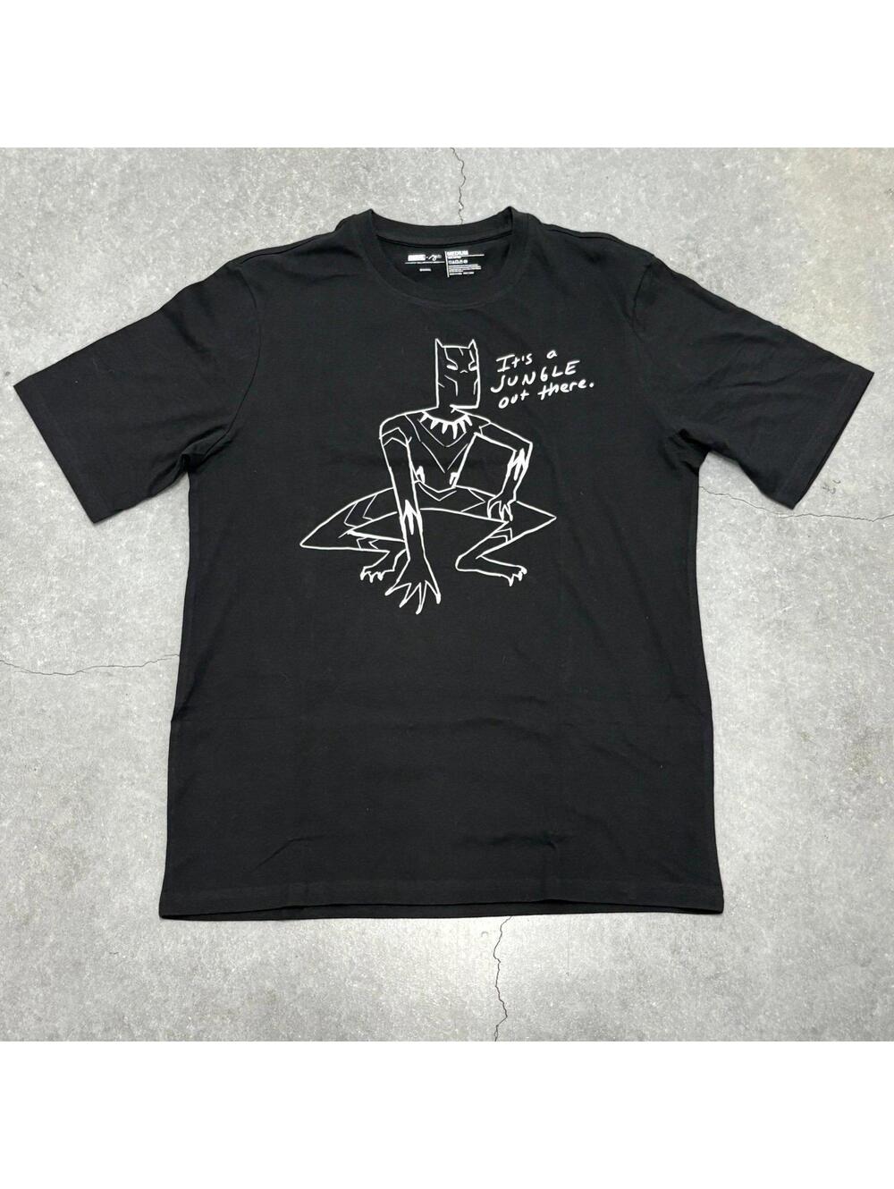 Marvel x Justin C. Harder Black Panther T Shirt